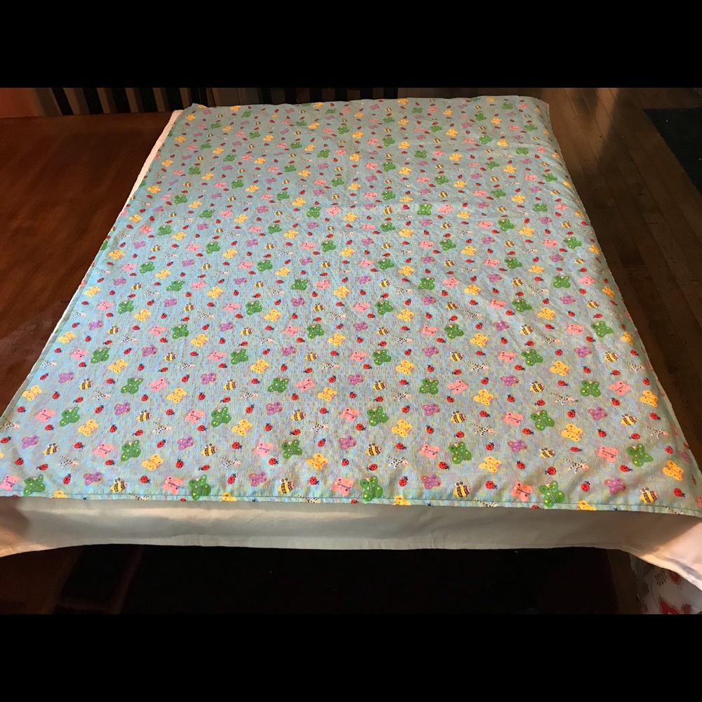 Child’s ladybug and butterfly table cloth